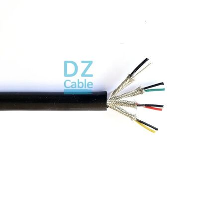 Quality Multi Pair Individual Braided Shielded FEP Computer Cable – 4 Pairs 18AWG 450/750V TC/FEP/ISCR/Silicone Factory