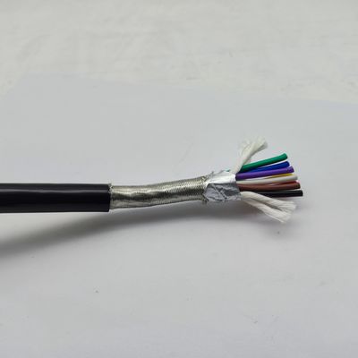 Good price 8x0.75MM2 Flexible Double Shielded Cable TRVVP Braiding PVC Cable online