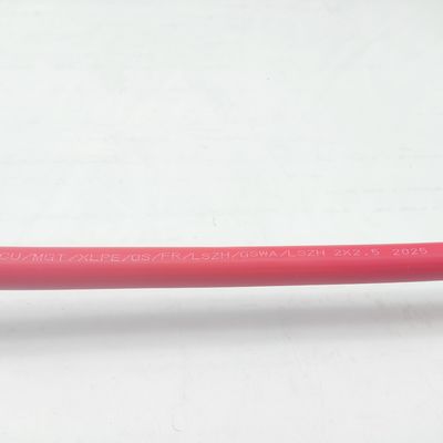 Good price Instrumentation Cable 300/500V 2C2.5 CU/MGT/XLPE/OS/FR/LSZH/GSWA/LSZH 2x2.5 online