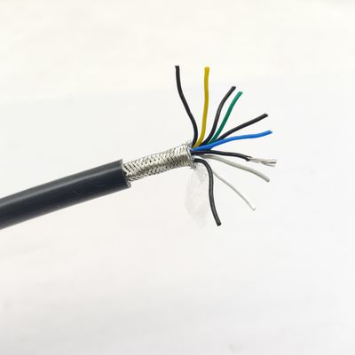Good price High Tempterature Small Diameter Cable Shielded Sensor Cable 5 Pairs 0.22sqmm Braided TC FEP Silicone Cable online