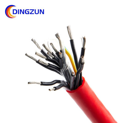 Multi 16 Cores Shielded Sensor Cable Silicone Rubber Insulated Sheathed