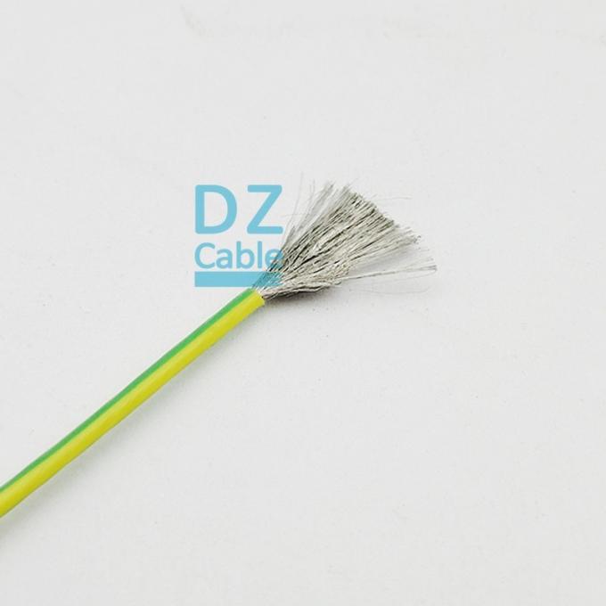 HEAT 250 PFA Ground Cable 1.5mm² Yellow-Green High Temperature Wire